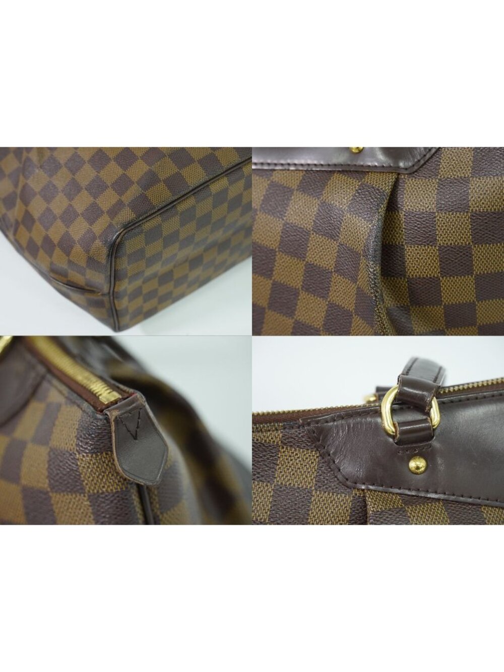 Louis Vuitton LV Westminster GM Damier Ebene Shoulder Bag Tote Brown Vintage - Picture 7 of 9